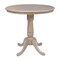 International Concepts 36 in. Round Pedestal Gathering Height Table with 2 Emily Counter Height Stools - 3 Piece Set K09-36RT-S6172-2 - alternate 2